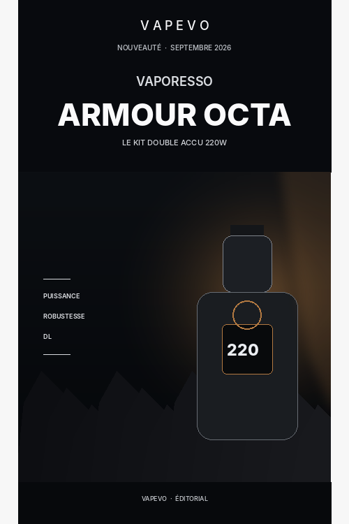 Vaporesso Armour Octa - actualité VAPEVO