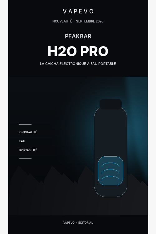PeakBar H2O Pro - actualité VAPEVO