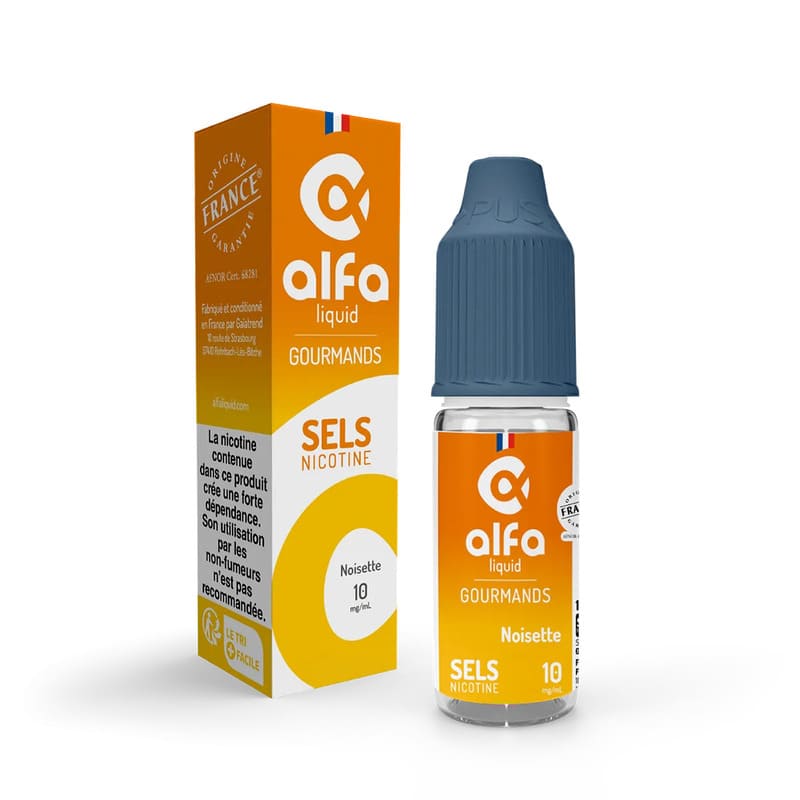 E-liquide Sel de Nicotine Noisette 10ml - Alfaliquid