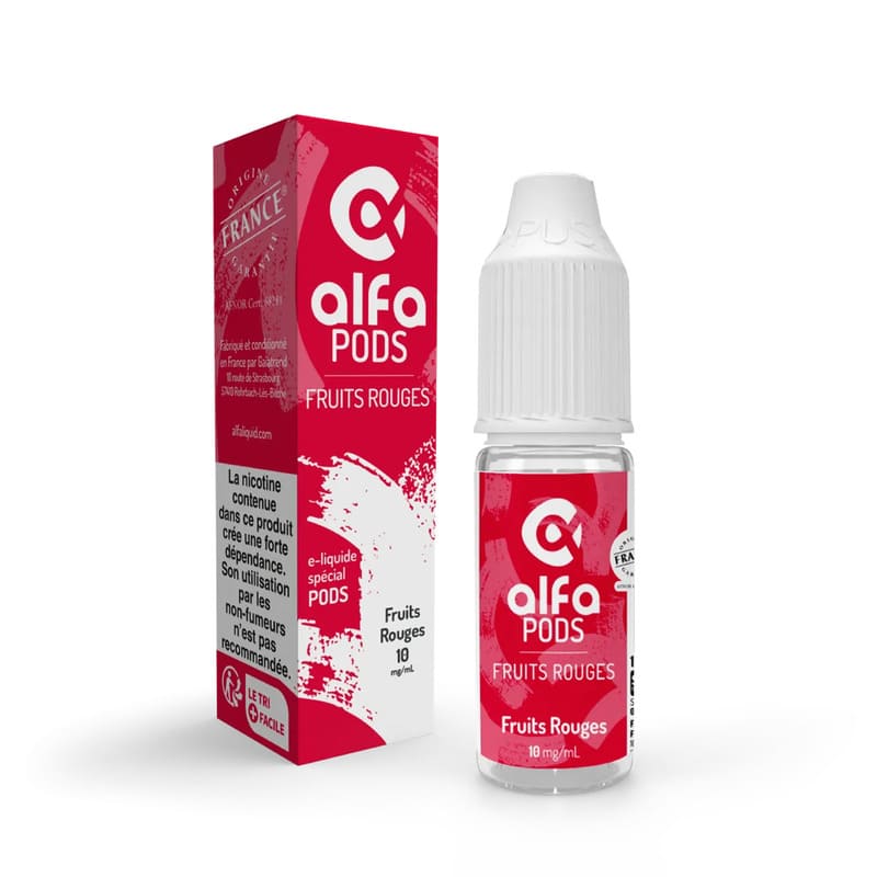 E-liquide Sel de Nicotine Fruits Rouges AlfaPODS 10ml - Alfaliquid