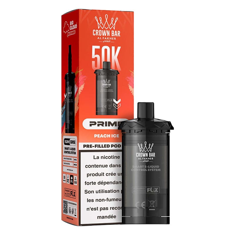 Cartouches HyperMax Prime Crown Bar 50K 2x10ml - Al Fakher