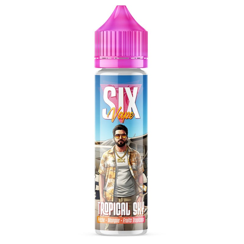 E-liquide Tropical Sky 50ml 0mg – SIX Vape