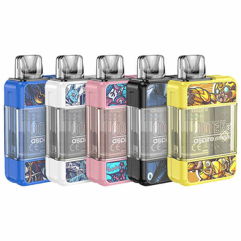 ASPIRE Gotek S - Kit E-Cigarette 650mah 4.5ml-White-VAPEVO