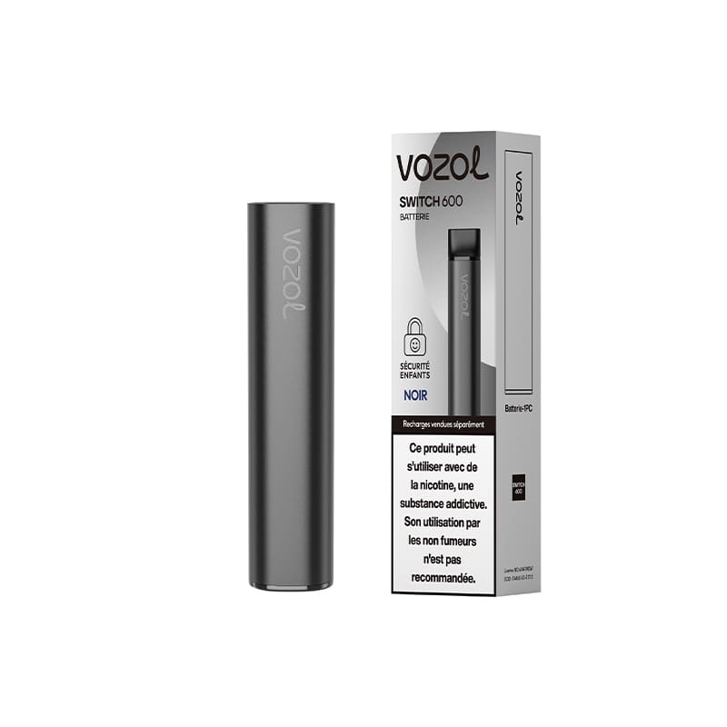 Batterie Vozol Switch 600 400mAh Black | VAPEVO