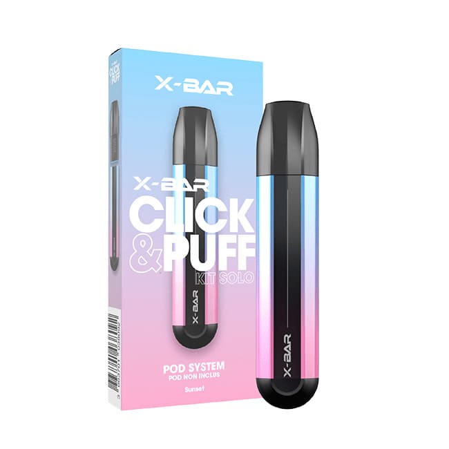 Batterie X-Bar Click & Puff Solo 500mAh Sunset | VAPEVO