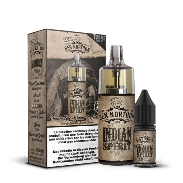 BEN NORTHON X Tornado 10000 - Puff Rechargeable 10000 Puffs 10ml-20 mg-Indian Spirit-VAPEVO