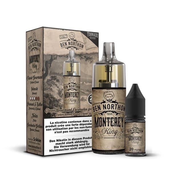 BEN NORTHON X Tornado 10000 - Puff Rechargeable 10000 Puffs 10ml-20 mg-Monterey King-VAPEVO