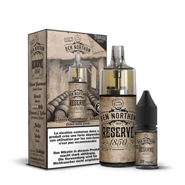 BEN NORTHON X Tornado 10K - Kit Rechargeable 10000 Puffs-20 mg-Reserve 1850-VAPEVO
