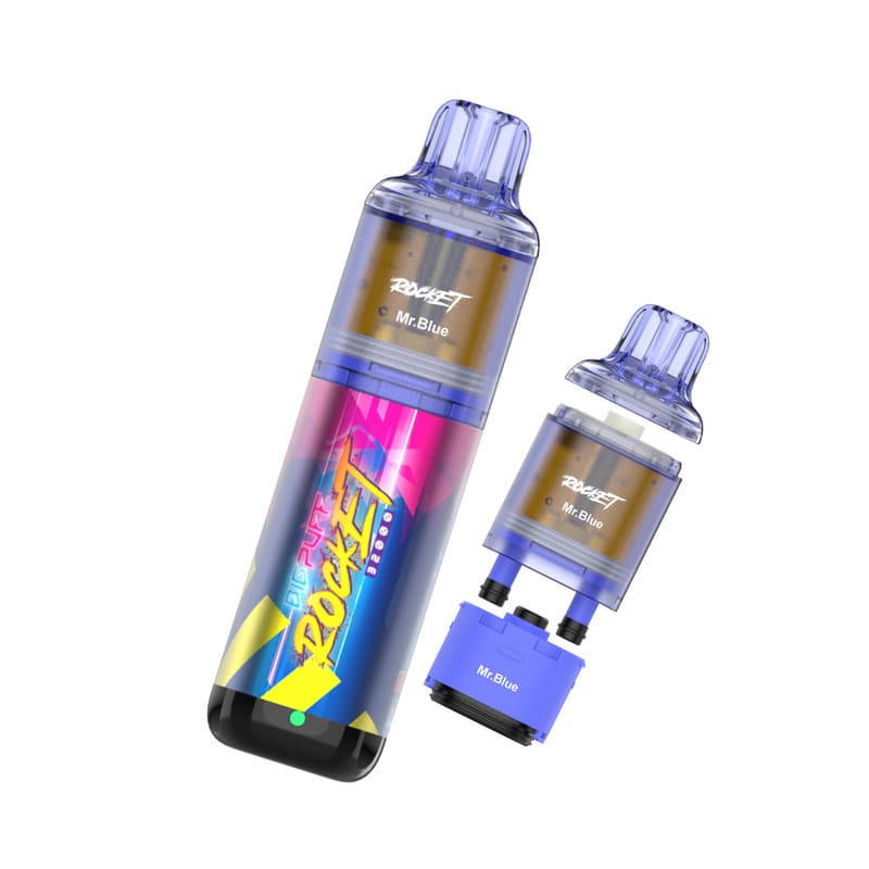 BIG PUFF Rocket - Puff Rechargeable 32000 Puffs-20 mg-Banane à la Fraise-VAPEVO
