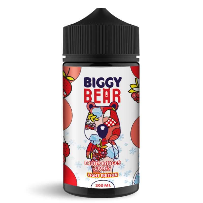BIGGY BEAR Fruits Rouges Givrés Light Edition - E-liquide 200ml 0 mg | VAPEVO