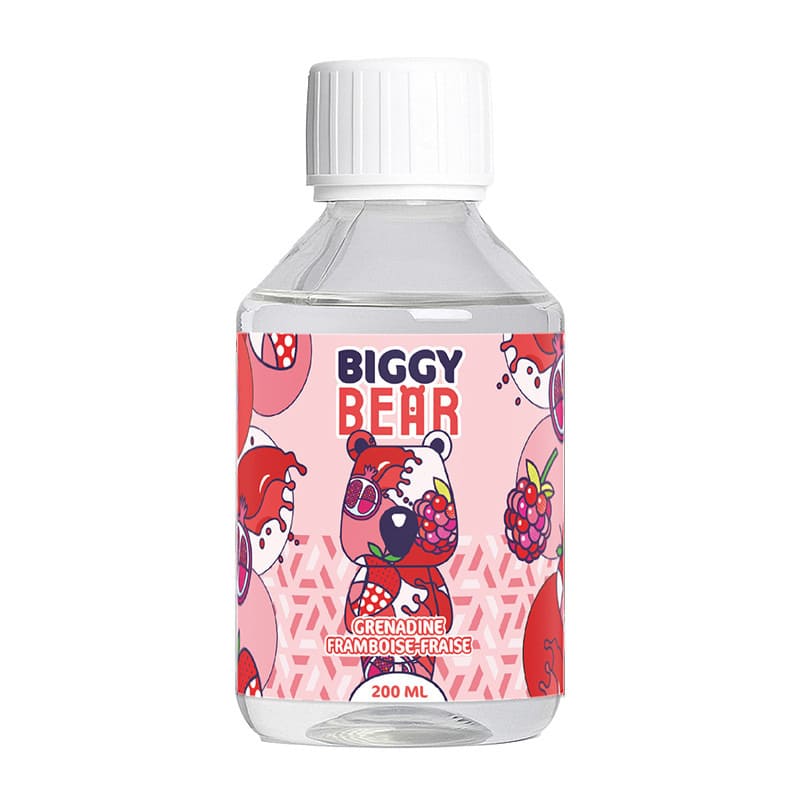 BIGGY BEAR Grenadine Framboise Fraise - E-liquid 200ml BIGGY BEAR Grenadine Framboise Fraise - E-liquid 200ml