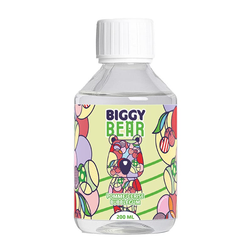 BIGGY BEAR Pomme Cerise Bubblegum - E-liquide 200ml 0 mg | VAPEVO