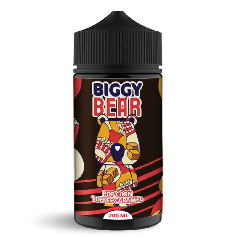 BIGGY BEAR Pop Corn Toffee Caramel - E-liquid 200ml BIGGY BEAR Pop Corn Toffee Caramel - E-liquid 200ml
