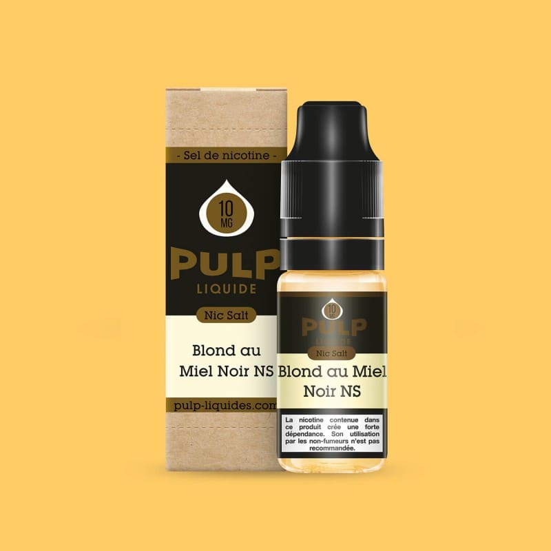 E-liquide Sel de Nicotine Blond au Miel Noir 10ml - PULP Nic Salt