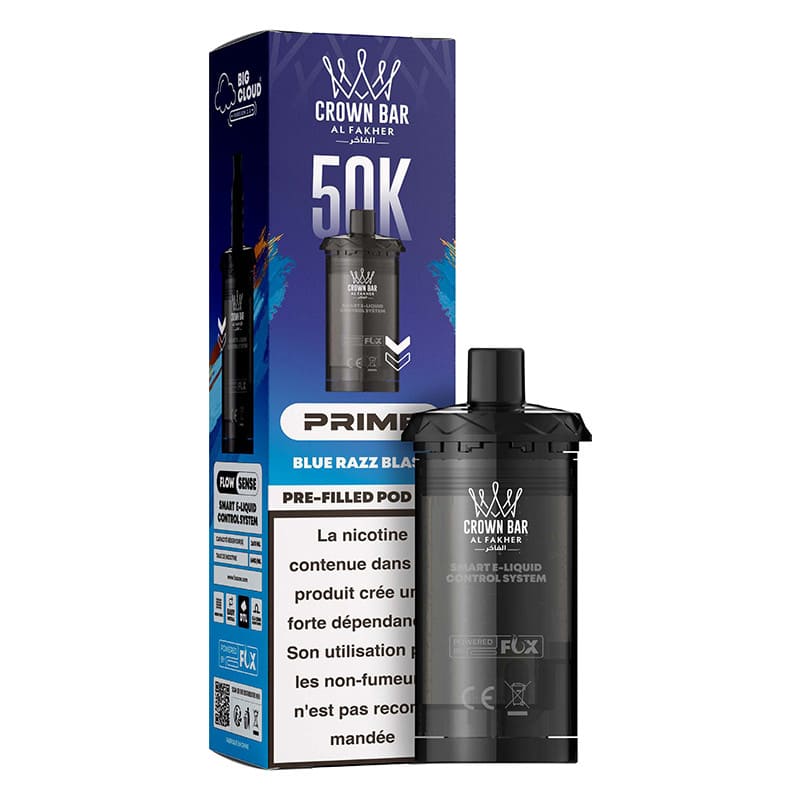 Cartouches HyperMax Prime Crown Bar 50K 2x10ml - Al Fakher