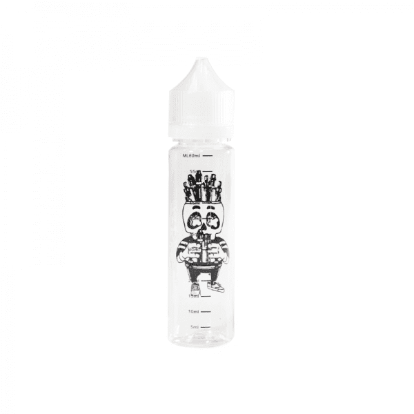 Bouteille graduée style avec bouchon doseur-Open Skull-60 ml-VAPEVO