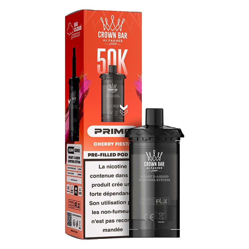 Cartouches HyperMax Prime Crown Bar 50K 2x10ml - Al Fakher