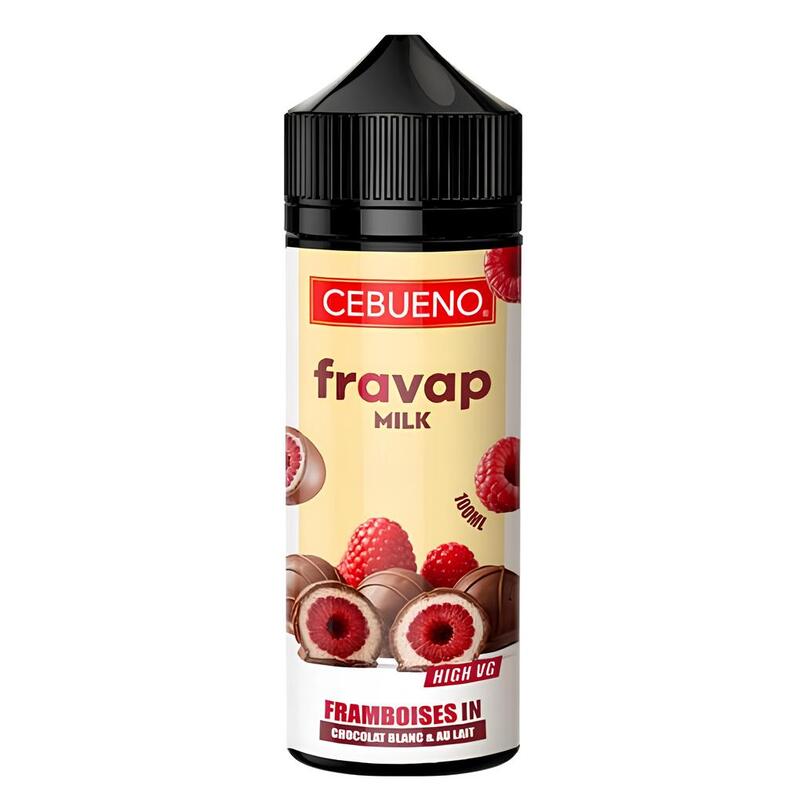 Fravap 100 ml Framboise & Chocolat Blanc/Lait | Cebueno VAPEVO Fravap 100 ml Framboise & Chocolat Blanc/Lait | Cebueno VAPEVO