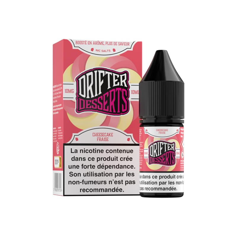 Sel de Nicotine Drifter Desserts Salts Cheesecake Fraise 10ml