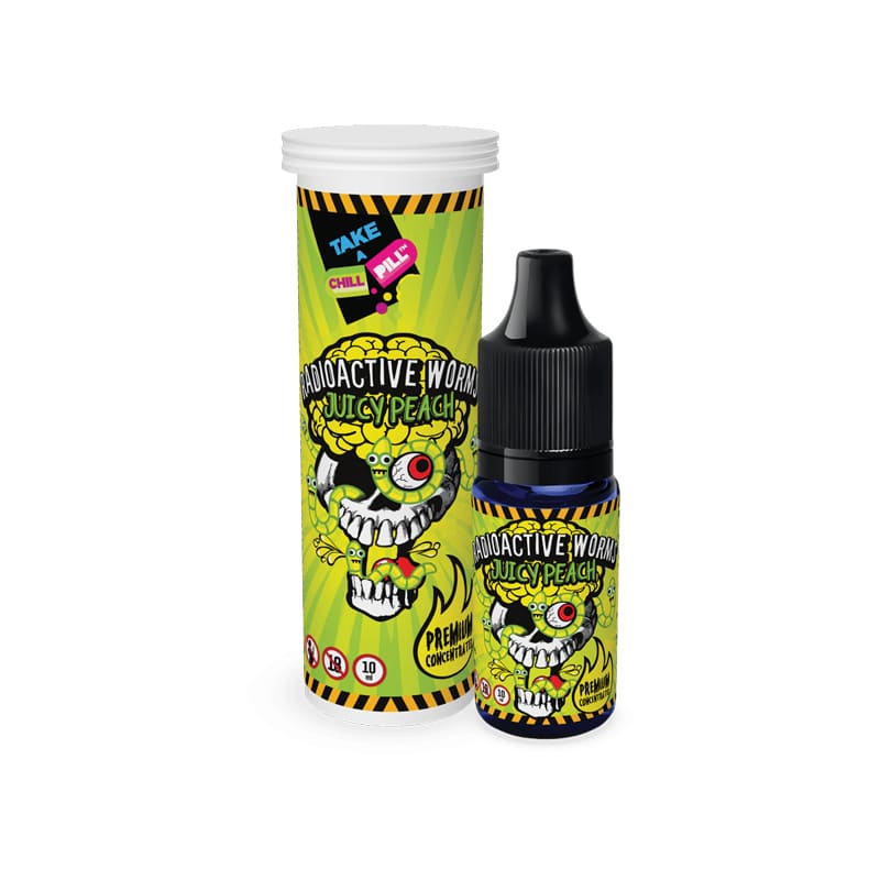 CHILL PILL Radioactive Worms Juicy Peach - Arôme Concentré 10ml Standard | VAPEVO