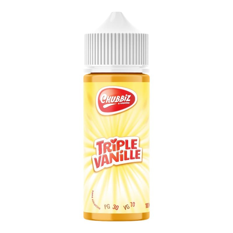CHUBBIZ Triple Vanille - E-liquide 100ml-0 mg-VAPEVO