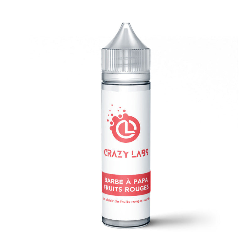 CRAZY LABS Barbe à Papa Fruits Rouges - E-liquide 50ml 0 mg | VAPEVO