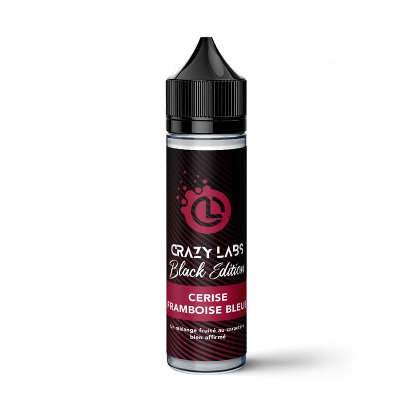 CRAZY LABS Black Edition Cerise Framboise Bleue - E-liquide 50ml 0 mg | VAPEVO