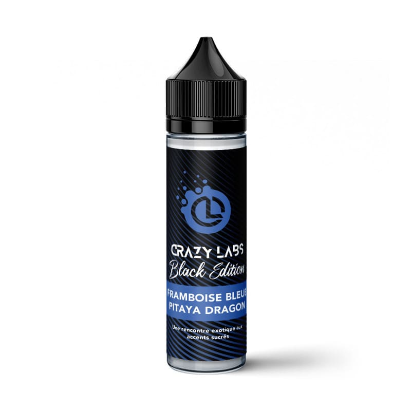 CRAZY LABS Black Edition Framboise Bleue Pitaya Dragon - E-liquide 50ml 0 mg | VAPEVO