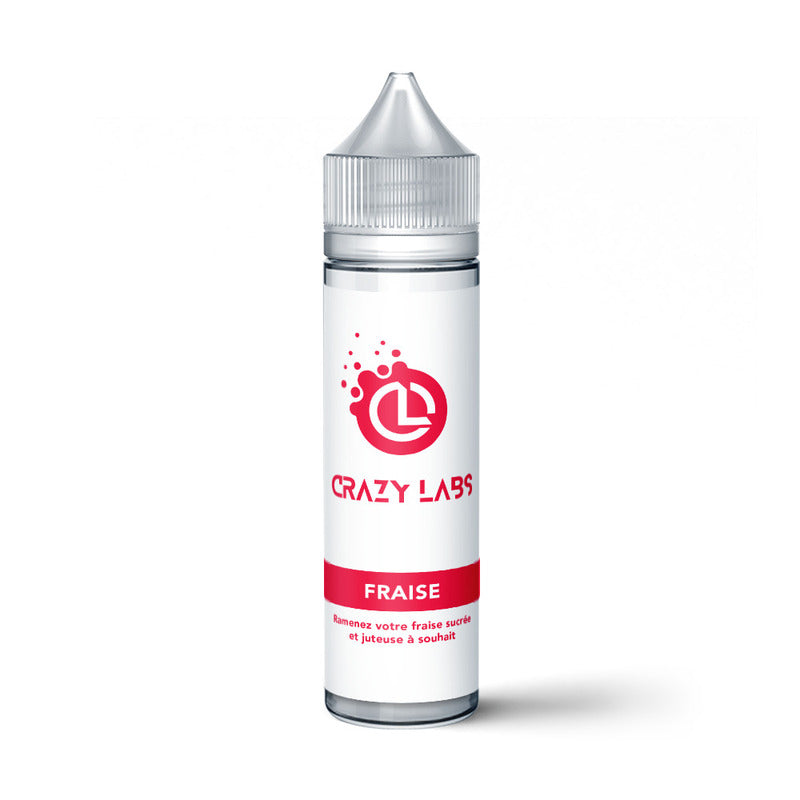 CRAZY LABS Fraise - E-liquide 50ml 0 mg | VAPEVO
