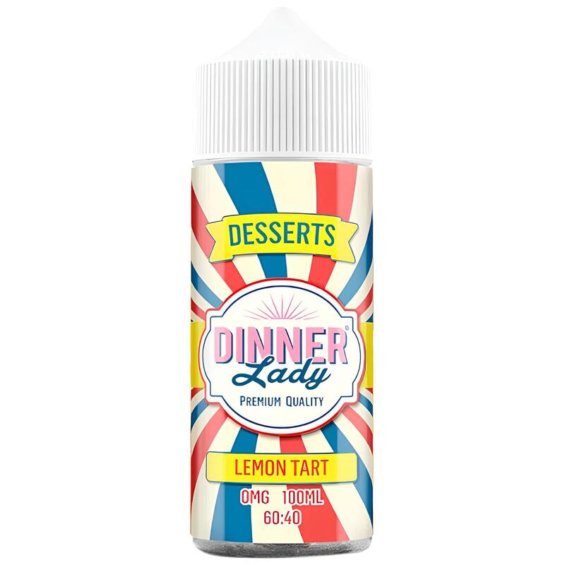 DINNER LADY Lemon Tart - E-liquide 100ml DINNER LADY Lemon Tart - E-liquide 100ml