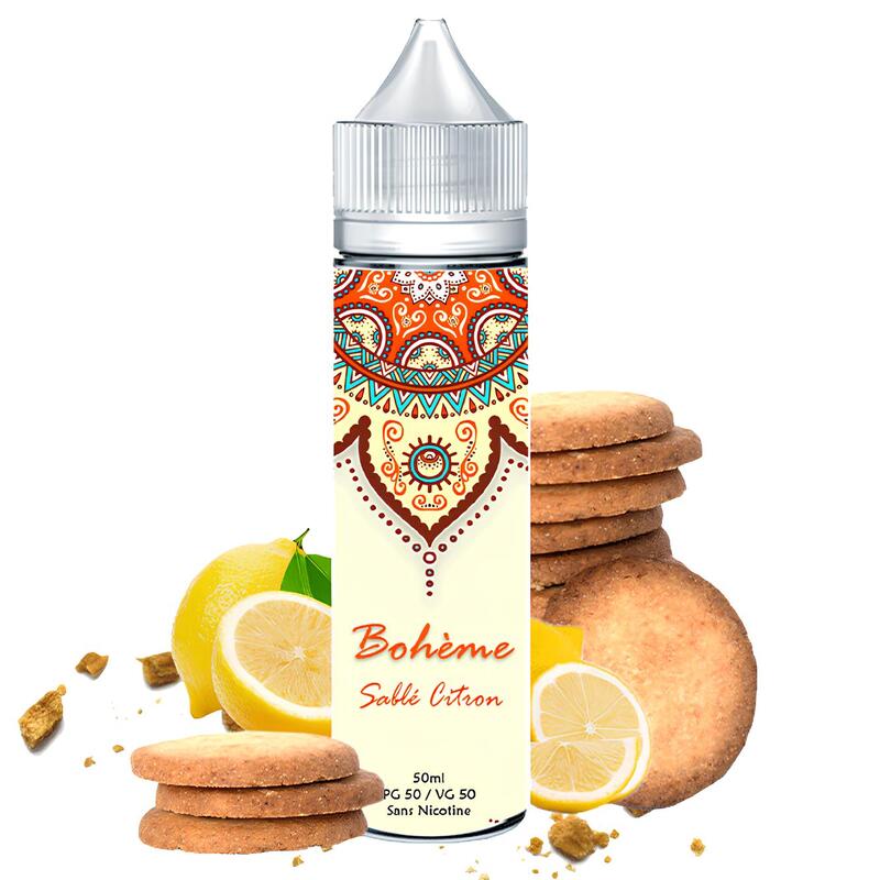 E-liquide Bohème Sablé Citron 50ml 0mg | VAPEVO