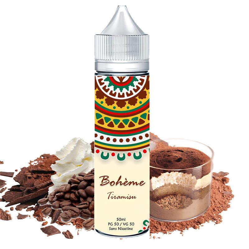 E-liquide Bohème Tiramisu 50ml 0mg | VAPEVO