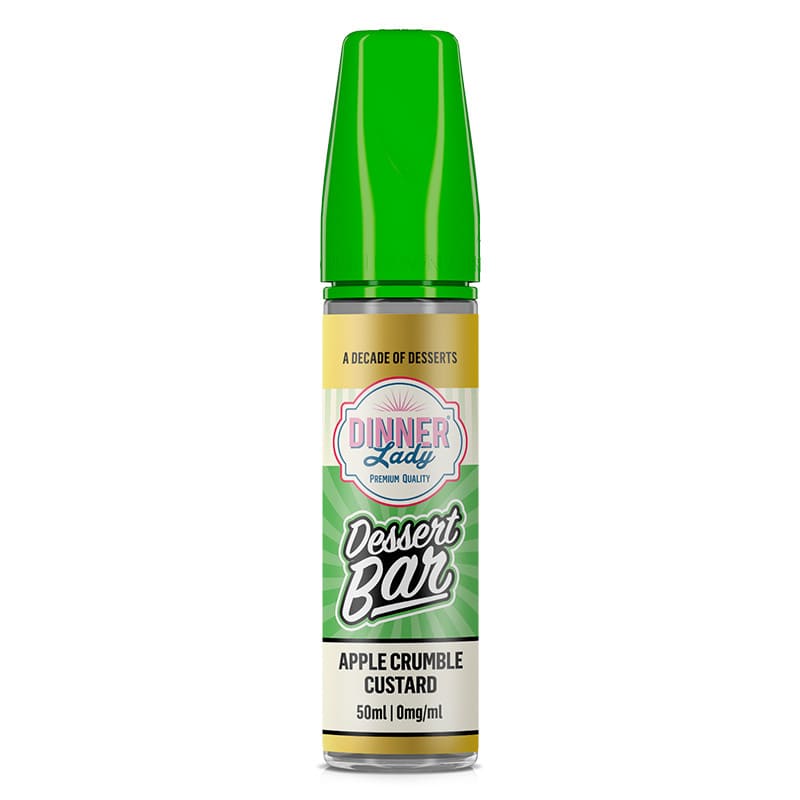 E-liquide Dinner Lady Dessert Bar Apple Crumble Custard 50ml | VAPEVO