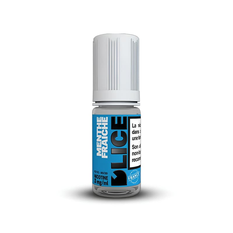 E-Liquide DLice Menthe Fraîche 10ml 0 mg | VAPEVO