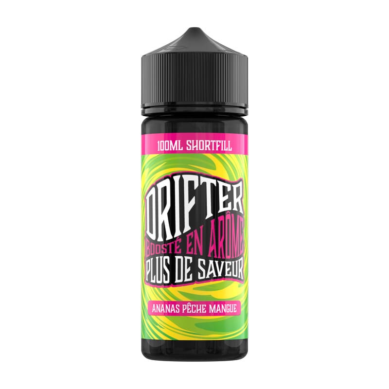 E-liquide Drifter Bar Juice Ananas Pêche Mangue 100ml 0mg | VAPEVO