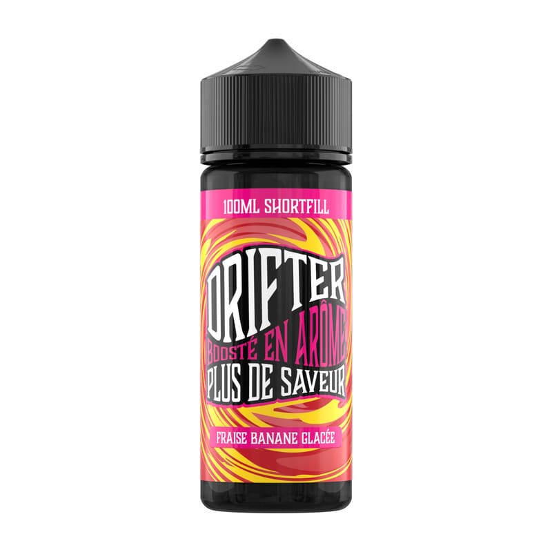 E-liquide Drifter Bar Juice Fraise Banane Glacée 100ml 0mg | VAPEVO