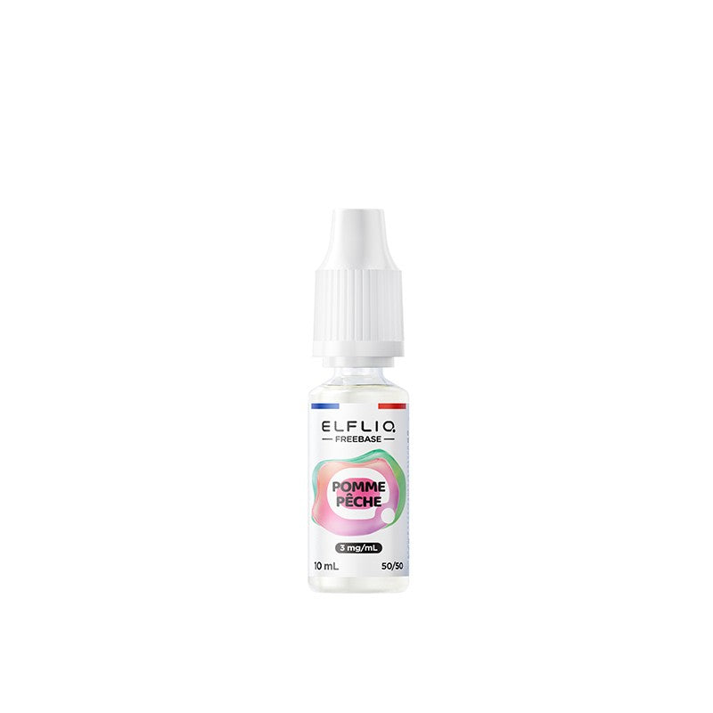 E-Liquide Elfbar Elfliq Freebase Pomme Pêche 10ml 3 mg | VAPEVO