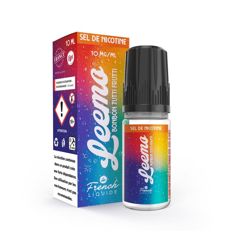 E-Liquide Le French Liquide Leemo Bonbon Tutti Frutti 10ml 10 mg (Sel de nicotine) | VAPEVO