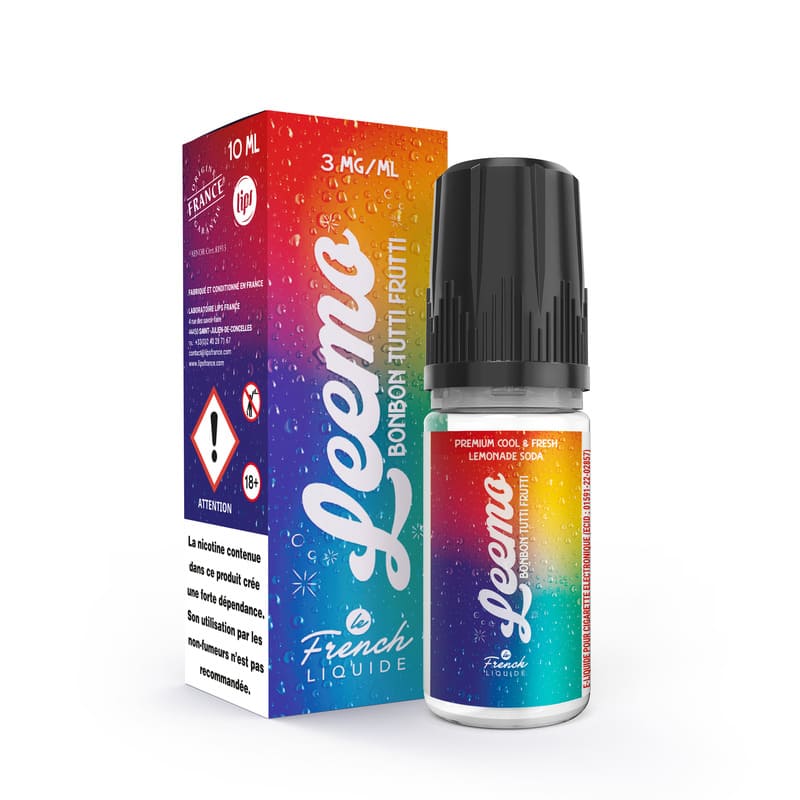 E-Liquide Le French Liquide Leemo Bonbon Tutti Frutti 10ml 3 mg | VAPEVO