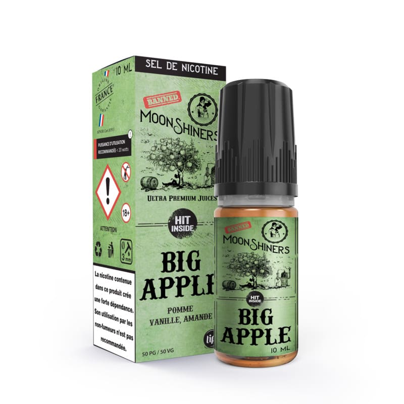E-Liquide Le French Liquide Moonshiners Big Apple 10ml 10 mg (Sel de nicotine) | VAPEVO