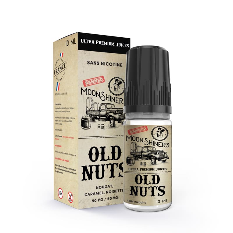 E-Liquide Le French Liquide Moonshiners Old Nuts 10ml 0 mg | VAPEVO