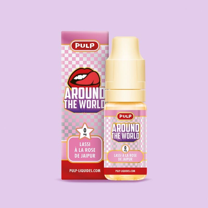 E-Liquide Pulp Around The World Lassi à la Rose de Jaipur 10ml 0 mg | VAPEVO