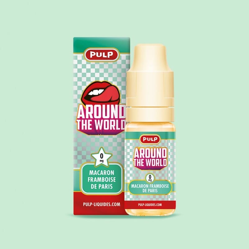 E-Liquide Pulp Around The World Macaron Framboise de Paris 10ml 0 mg | VAPEVO