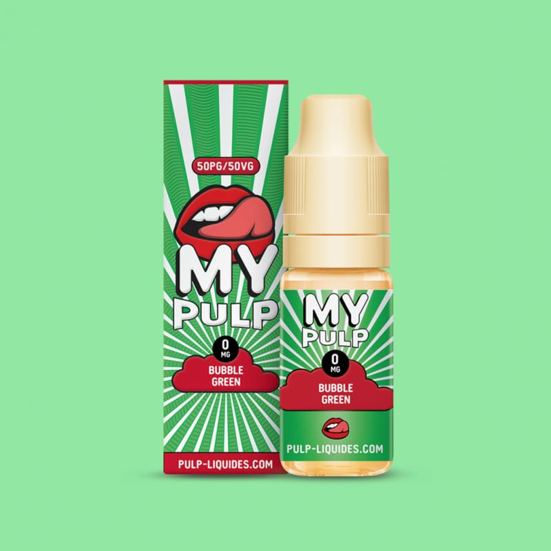 E-Liquide Pulp My Pulp Bubble Green 10ml 0 mg | VAPEVO