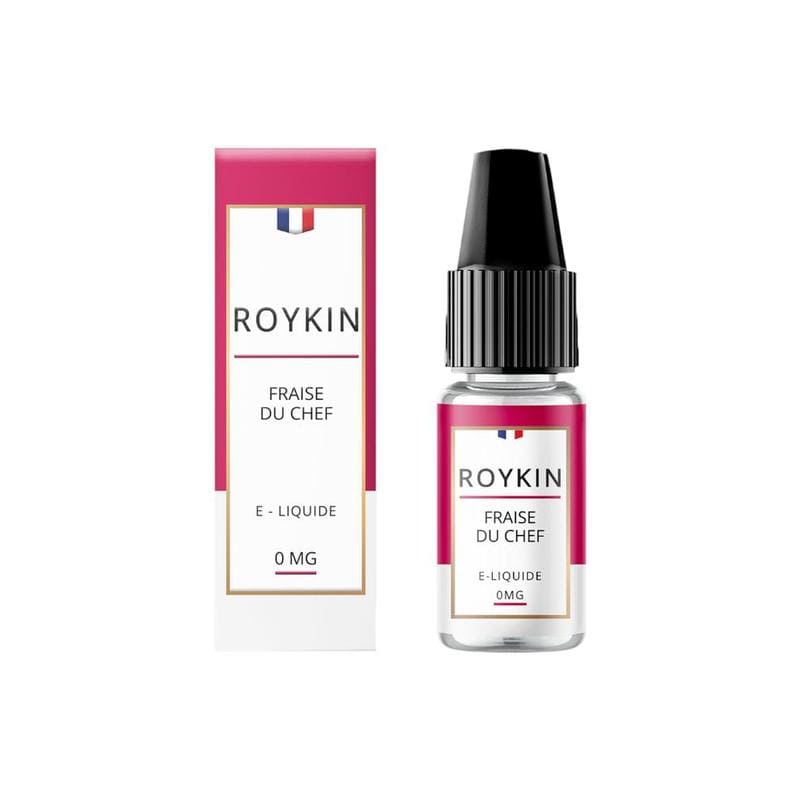 E-Liquide Roykin Fraise Du Chef 10ml 0 mg | VAPEVO