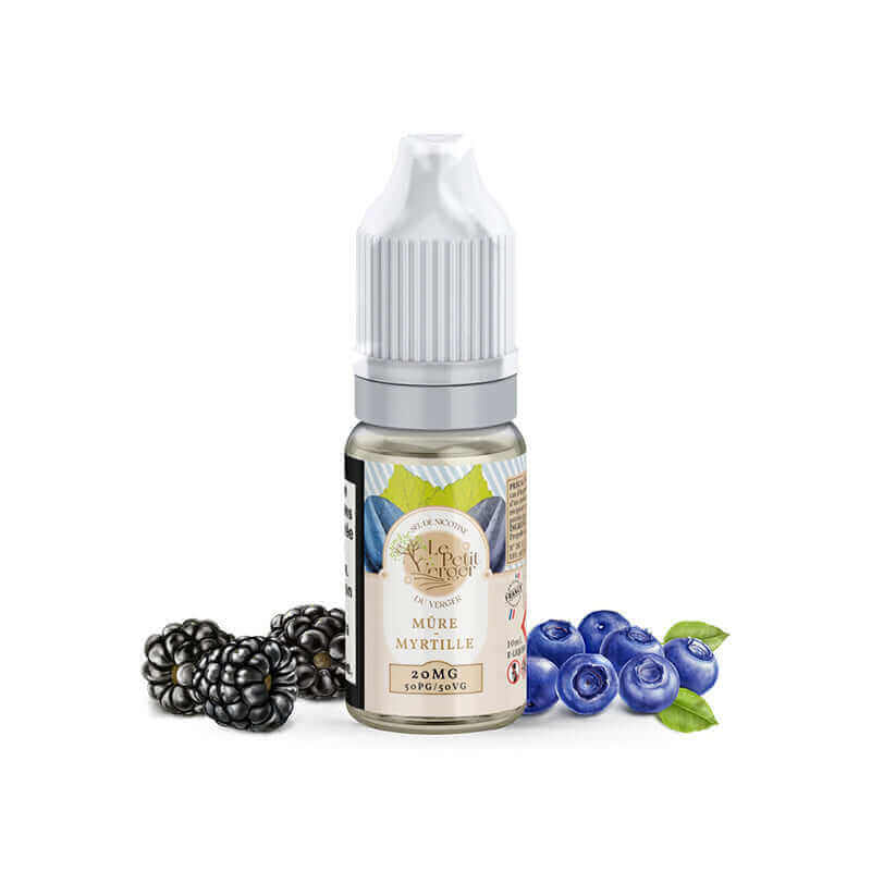 E-Liquide Savourea Le Petit Verger Mûre Myrtille 10ml 20 mg (Sel de nicotine) | VAPEVO