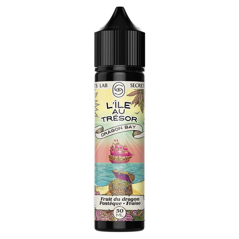 E-liquide Secret's Lab L'île au Trésor Dragon Bay 50ml 0mg | VAPEVO