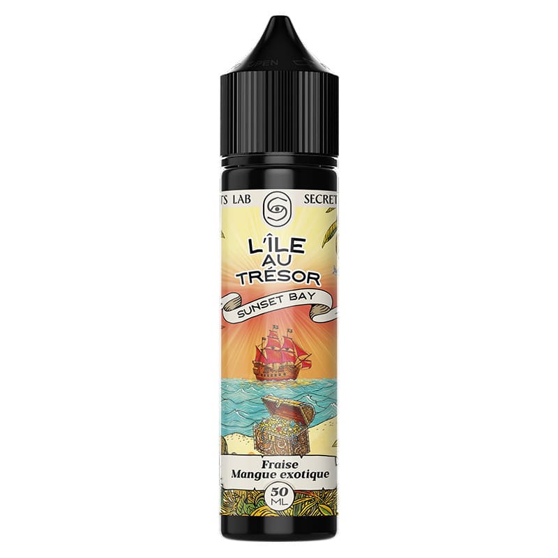 E-liquide Secret's Lab L'île au Trésor Sunset Bay 50ml 0mg | VAPEVO