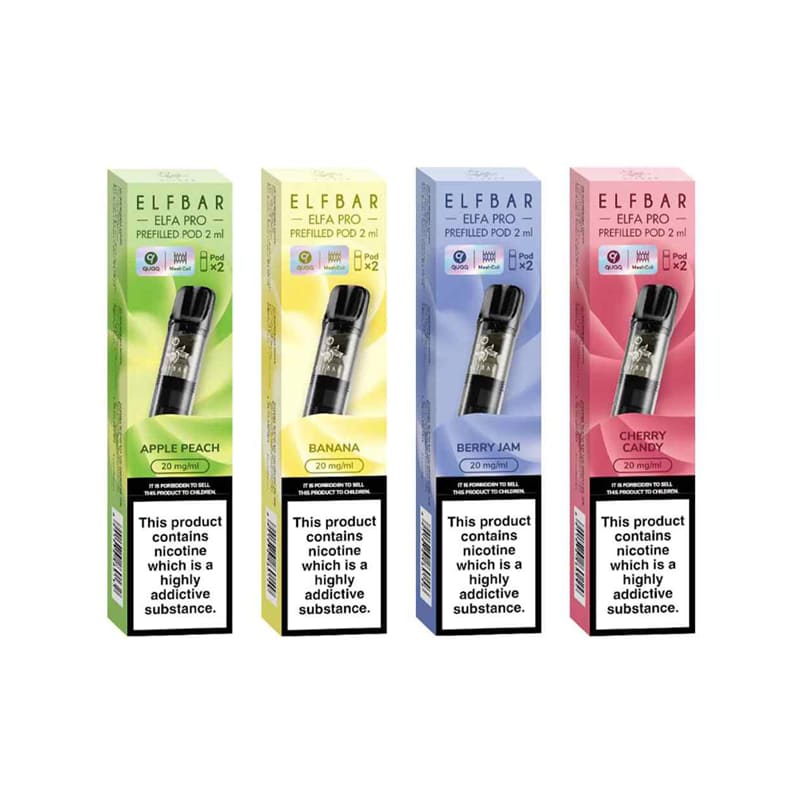 ELFBAR ELFA Pro - Pack de 2 Cartouches 2ml 600 Puffs-10 mg-Ananas Citron-VAPEVO