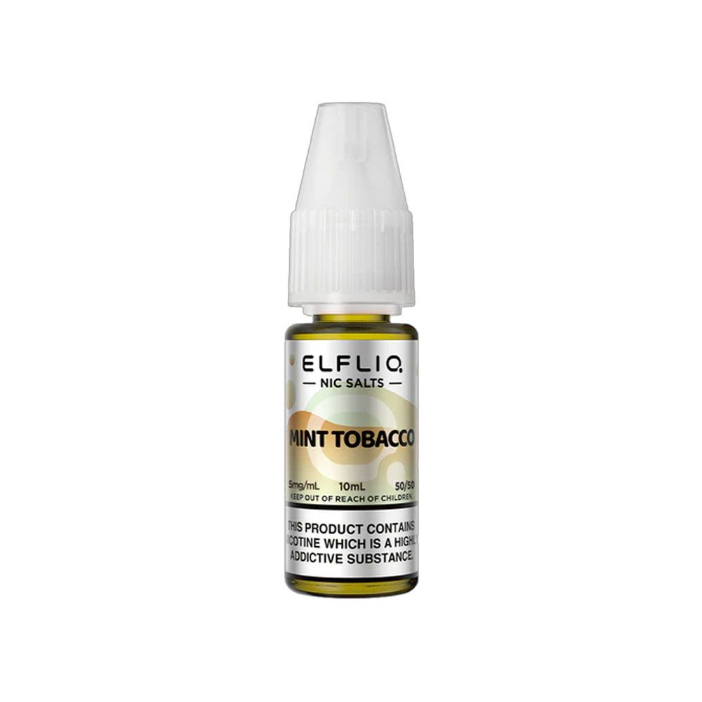 ELFBAR Elfliq Mint Tobacco - Sel de nicotine 10ml-10 mg-VAPEVO